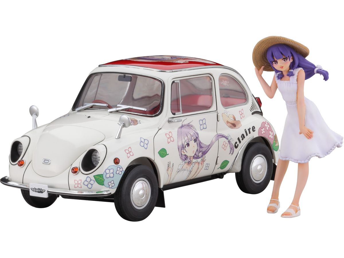Subaru 360 Deluxe Claire Frost w/Figure