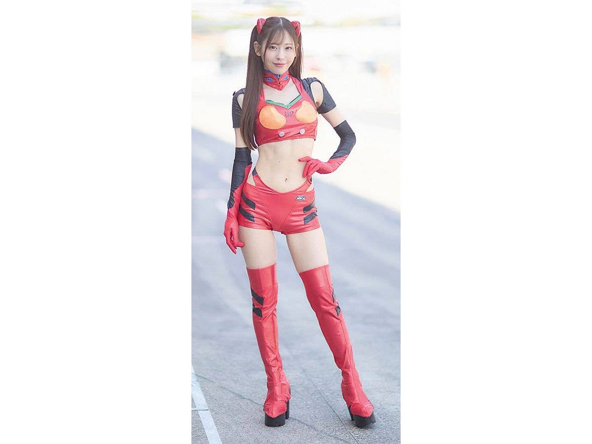 12 Real Figure Collection EVANGELION Racing Circuit Mate Momo Togawa / Shikinami Asuka Langley