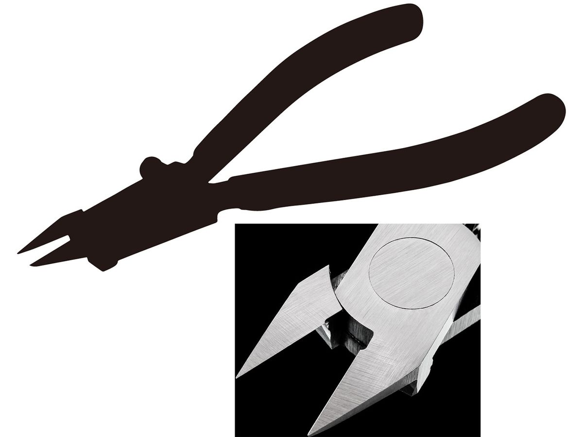 Precision Flat Blade Plastic Nipper (Tapered Type)