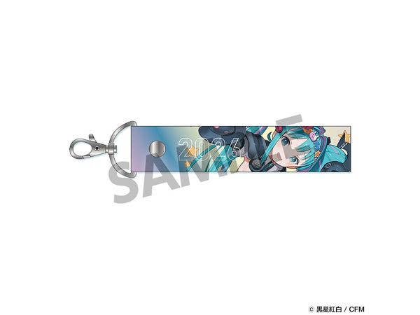 Racing Miku 2026: Rd.1 OKAYAMA Support Ver. Aurora Tape Keychain