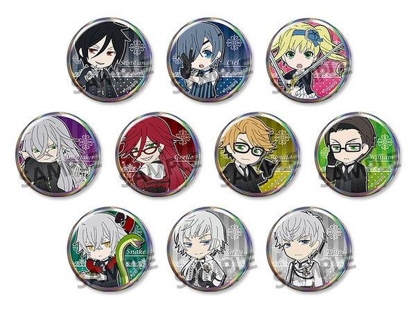 Black Butler: Book of the Atlantic Pic-Lil! Trading Can Badge: 1Box (10pcs)