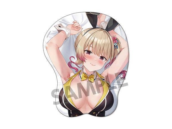 Bunny Garden: Original Illustration Boob Mousepad - Rin