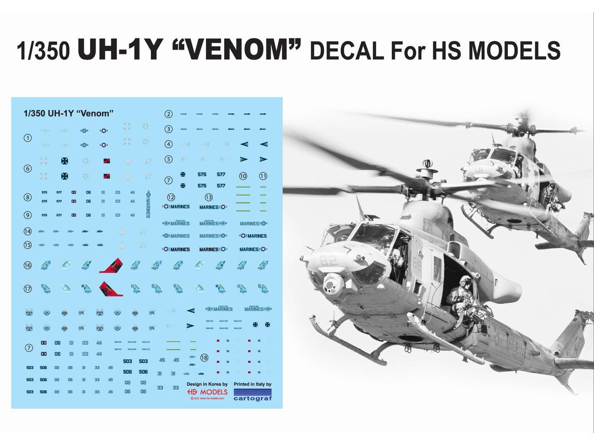 UH-1Y Venom Decal Cartograf