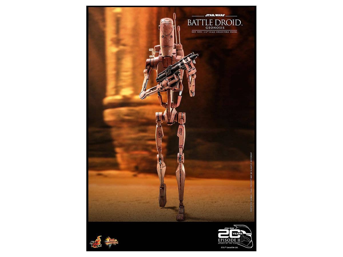 Movie Masterpiece - Scale Fully Poseable Figure: Star Wars / Episode II Attack of the Clones - Battle Droid (Geonosis)