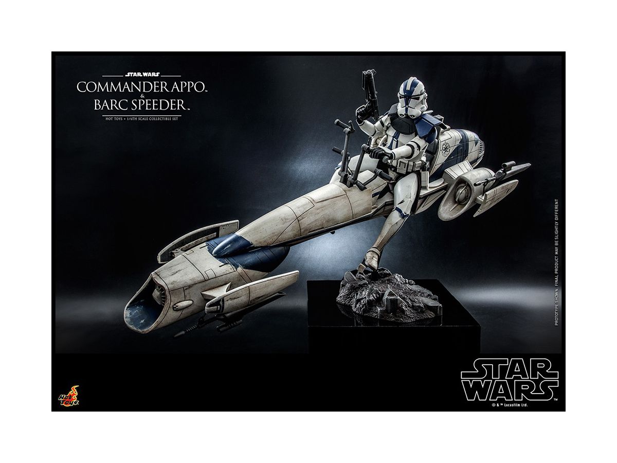 Television Masterpiece - Fully Poseable Figure: Star Wars: The Clone Wars - Commander Appo & BARC Speeder