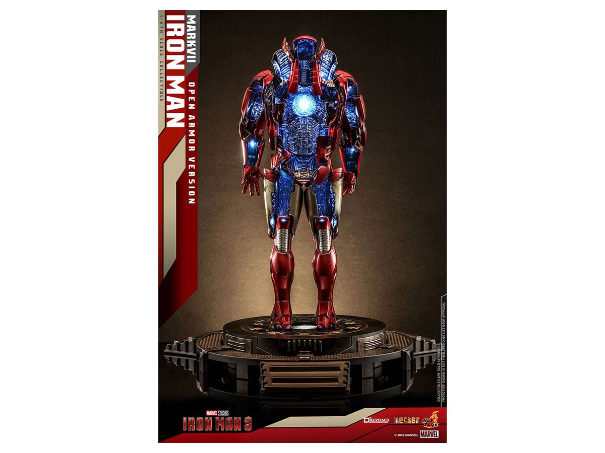 Movie Masterpiece Diecast - Diorama: Iron Man 3 - Mark 7 (Open Armor Version)