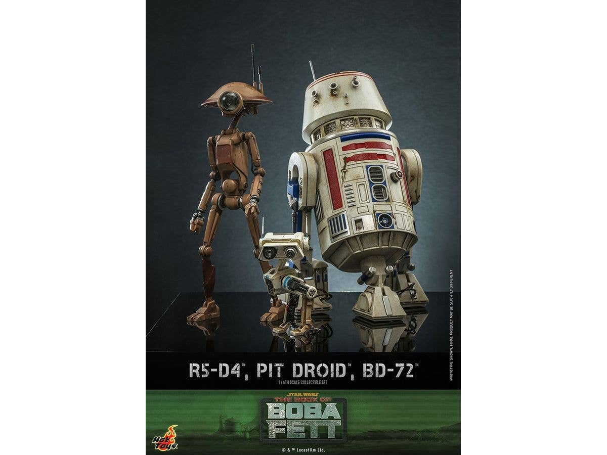 Television Masterpiece - Fully Poseable Figure: The Book of Boba Fett - R5-D4 & Pit Droid & BD-72 (Set of 3)