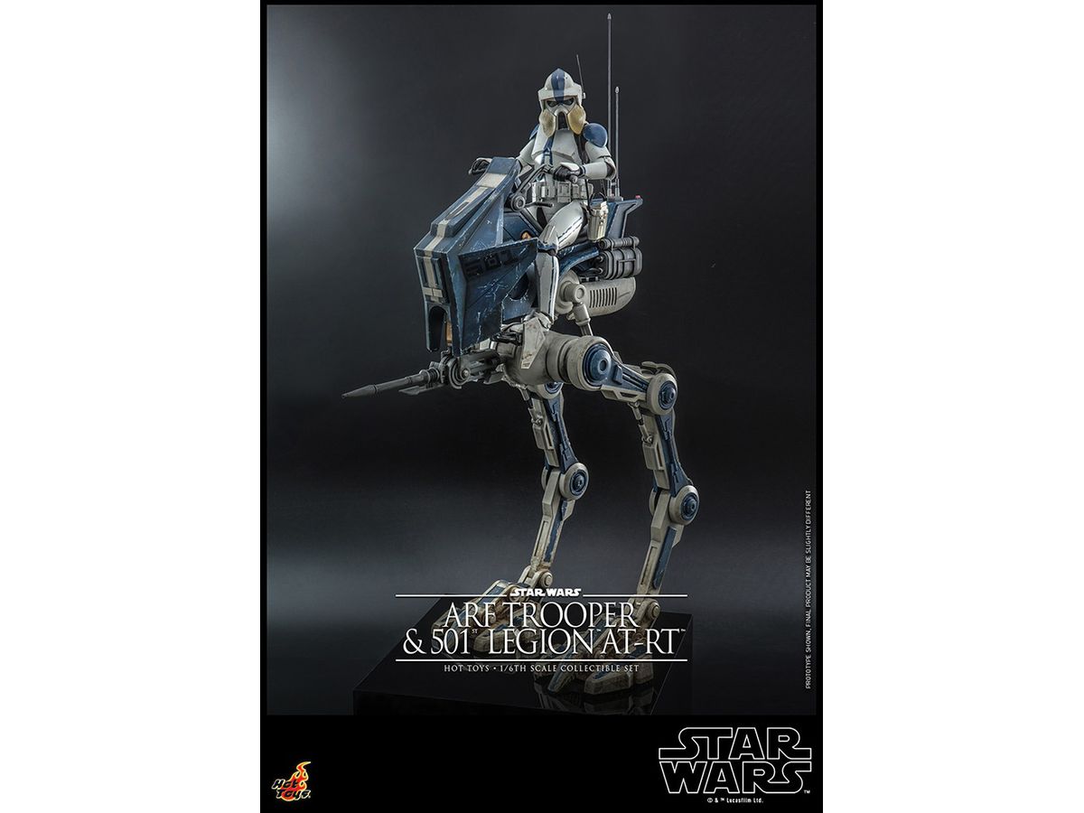 Television Masterpiece - Fully Poseable Figure: Star Wars: The Clone Wars - ARF Trooper & 501st Legion AT-RT