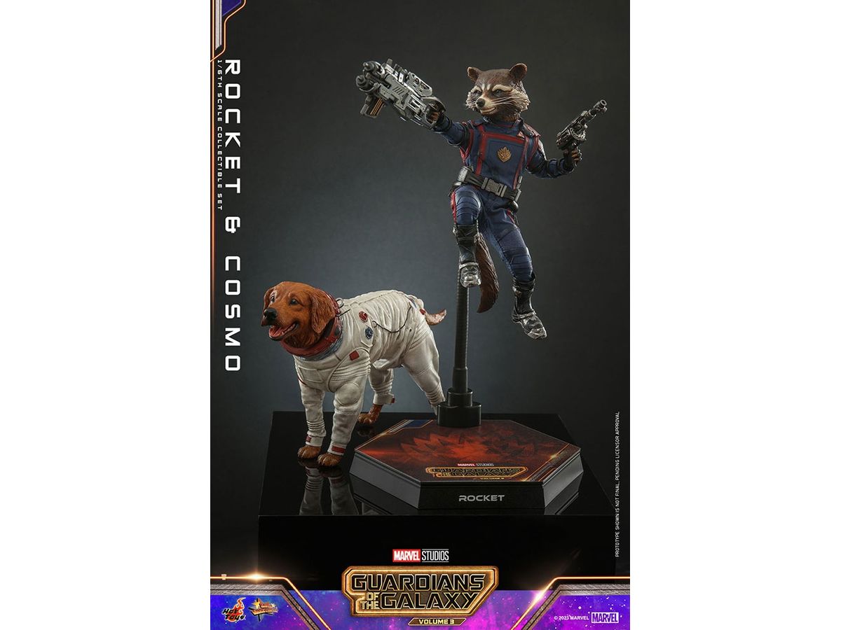 Movie Masterpiece - Fully Poseable Figure: Guardians of the Galaxy Vol.3 - Rocket & Cosmo