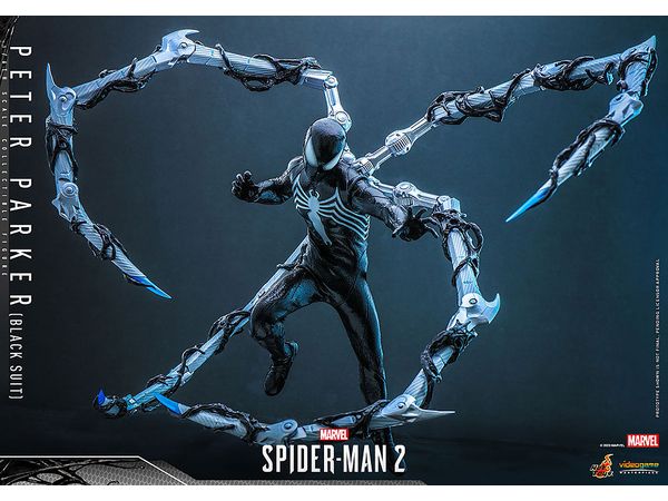 Video Game Masterpiece - Fully Poseable Figure: Marvel's Spider-Man 2 - Peter Parker (Black Suit)