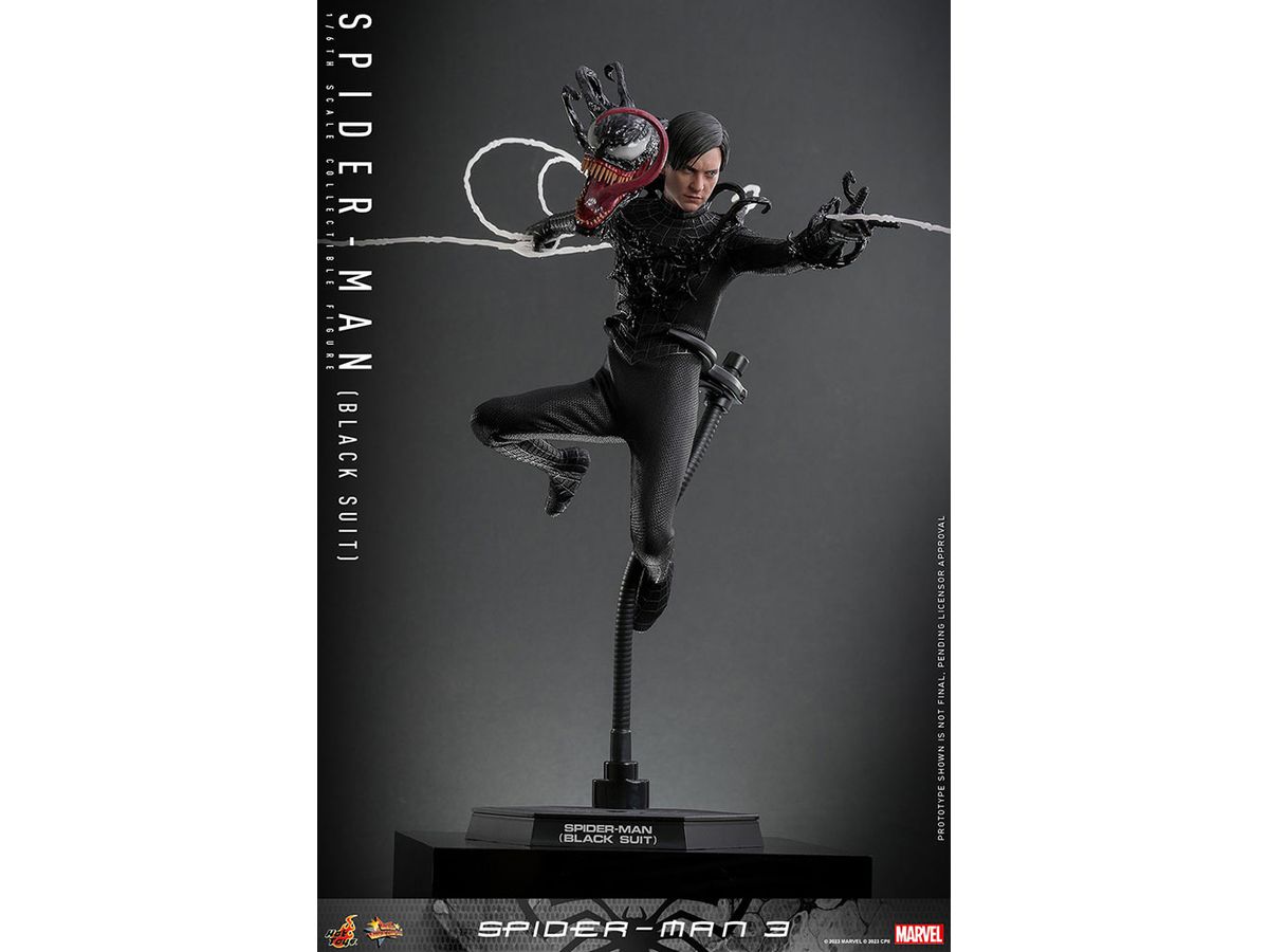 Movie Masterpiece - Fully Poseable Figure: Spider-Man 3 - Spider-Man (Black Suit)