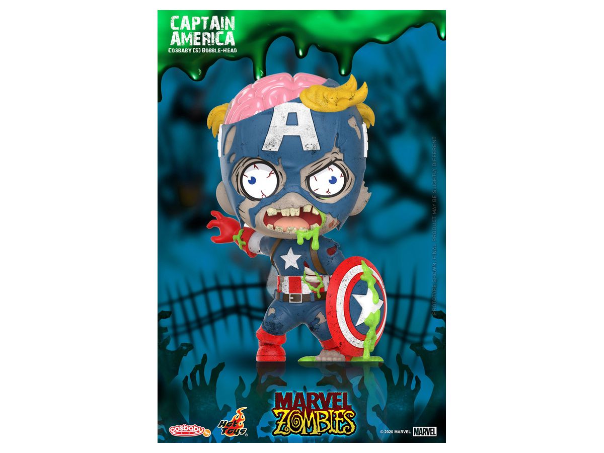 Cosbaby Marvel Comics (Size S) Marvel Zombies Bobblehead: Captain America