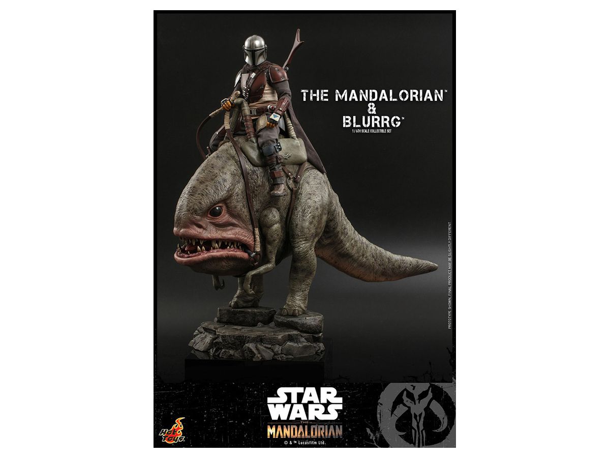 Television Masterpiece - Scale Fully Poseable Figure: The Mandalorian - The Mandalorian & Blurrg Set