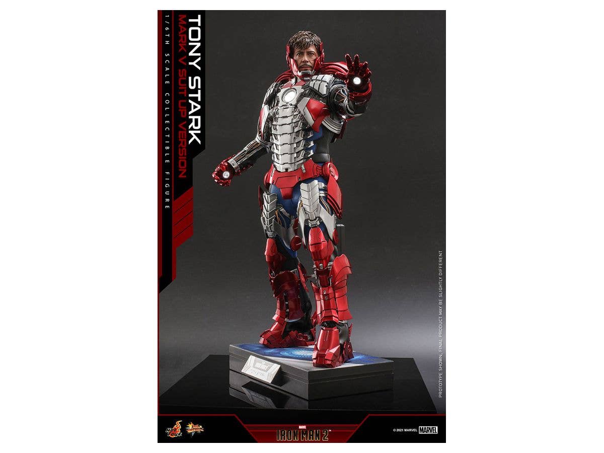 Movie Masterpiece - Fully Poseable Figure: Iron Man 2 - Tony Stark (Mark V Suit-Up Version)