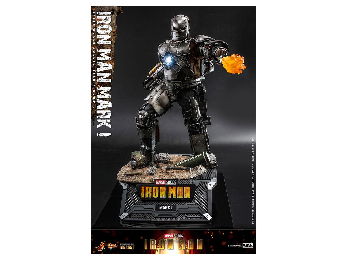Movie Masterpiece Diecast - Fully Poseable Figure: Iron Man - Mark 1