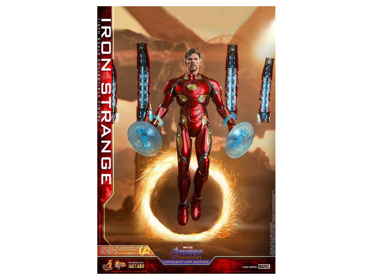 Movie Masterpiece DIECAST Avengers / Endgame Concept Art Series Iron Strange