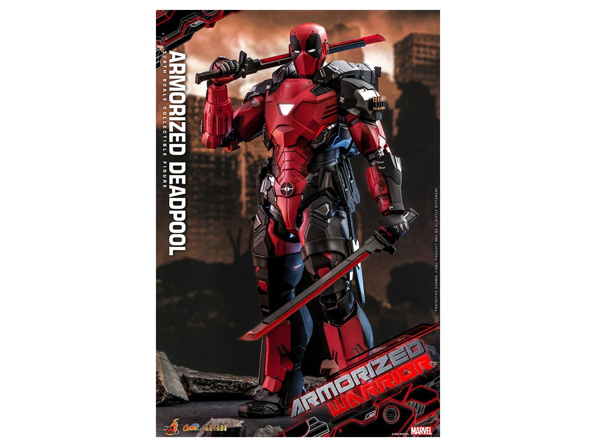 Comic Masterpiece Diecast - Fully Poseable Figure: Marvel Comics - Armorized Warrior Collection: Armorized Deadpool