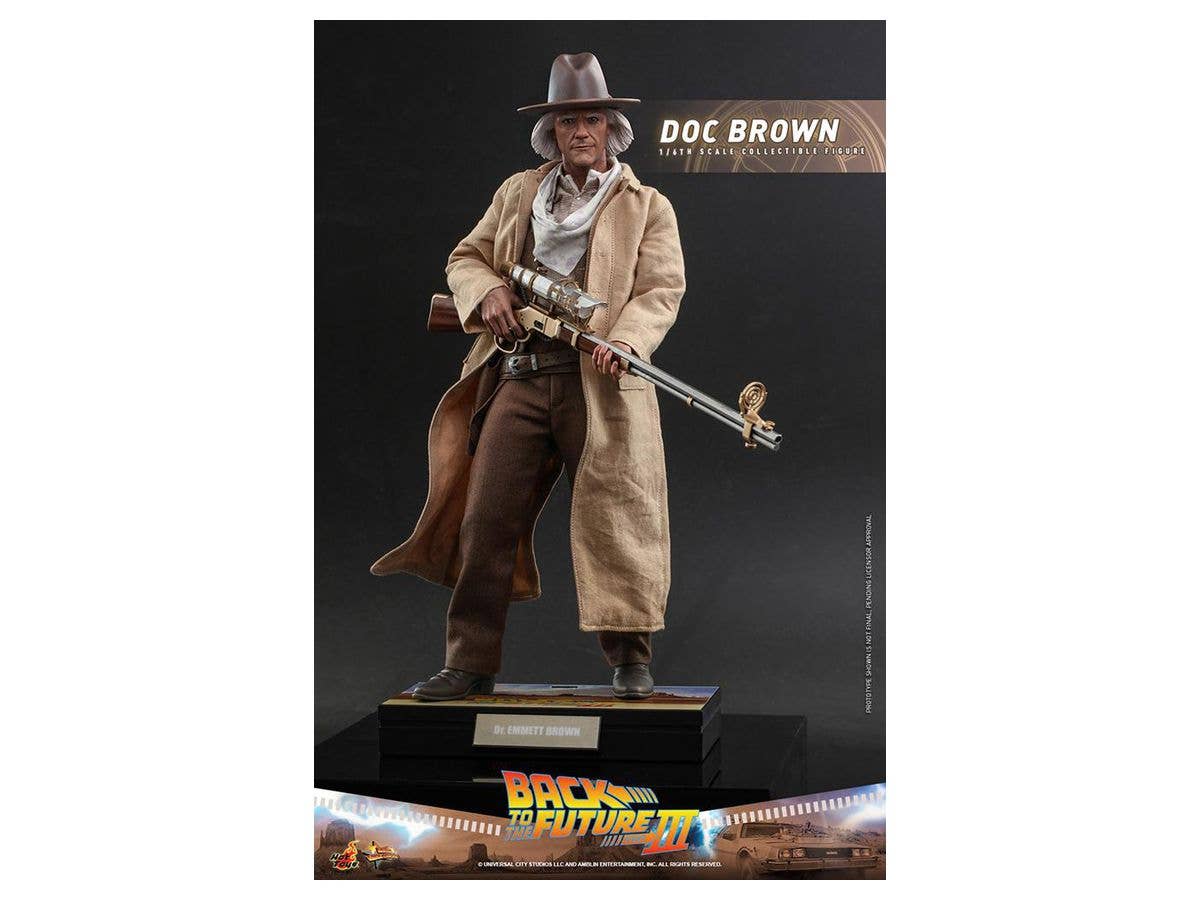 Movie Masterpiece - Fully Poseable Figure: Back to the Future Part III - Doc Brown