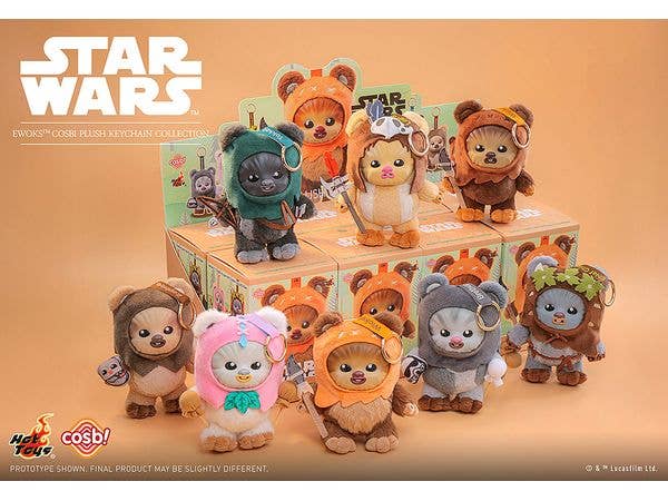Hot Toys Zakka - Cosbi Plush: Star Wars / Ewoks - Trading Series 1Box 8pcs