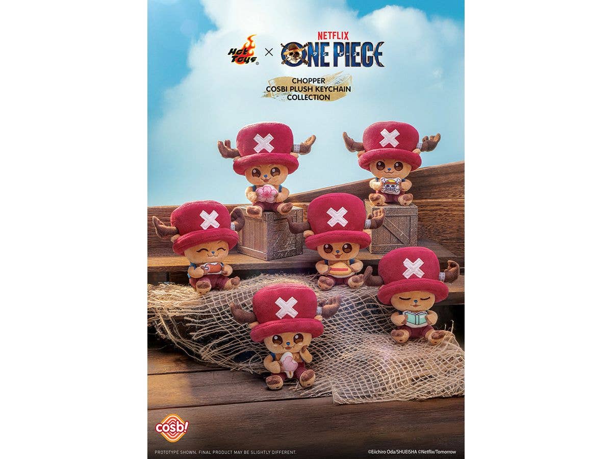 Hot Toys Zakka - Cosbi Plush Keychain: ONE PIECE (Netflix) - Chopper 1Box 6pcs