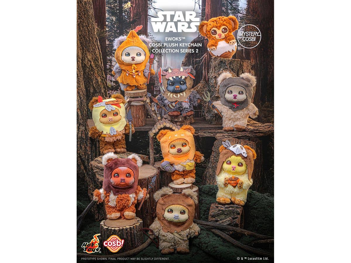 Hot Toys Zakka - Cosbi Plush Keychain: Star Wars / Ewoks - Trading Series 2: 1Box (8pcs)