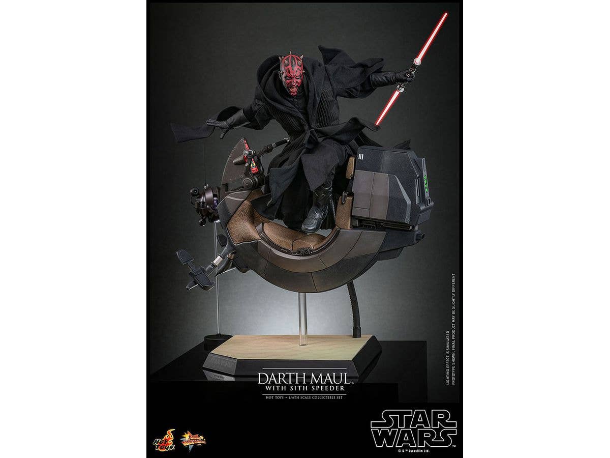 Movie Masterpiece Star Wars Episode 1 / The Phantom Menace Darth Maul & Sith Speeder (2.0 version)