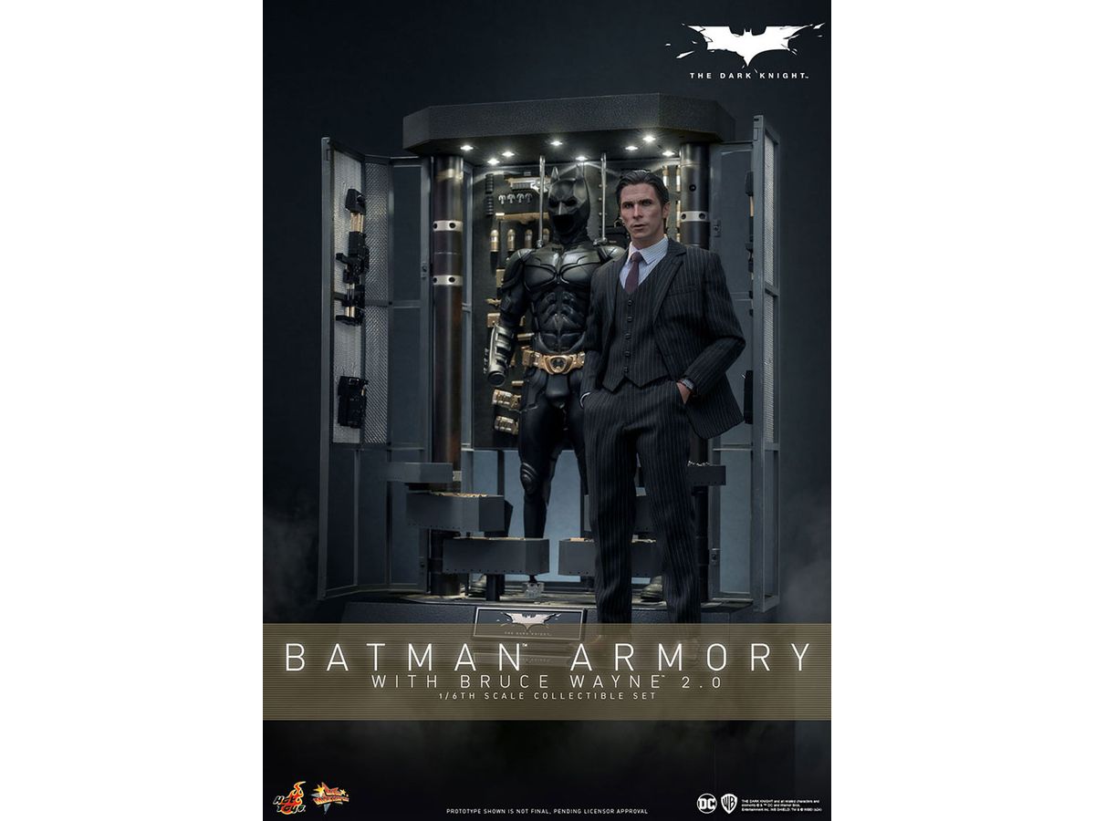 Movie Masterpiece - Fully Poseable Figure: The Dark Knight - Batman Armory with Bruce Wayne (2.0)