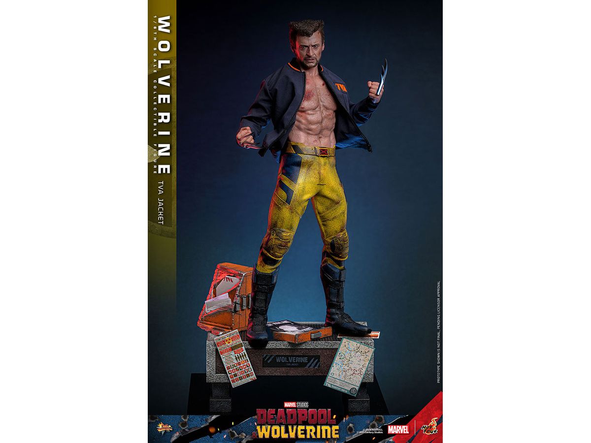 Movie Masterpiece - Fully Poseable Figure: Deadpool & Wolverine - Wolverine (TVA Jacket Version)