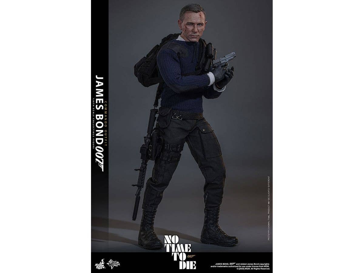 Movie Masterpiece - Scale Fully Poseable Figure: No Time To Die - James Bond (Commando Outfit)