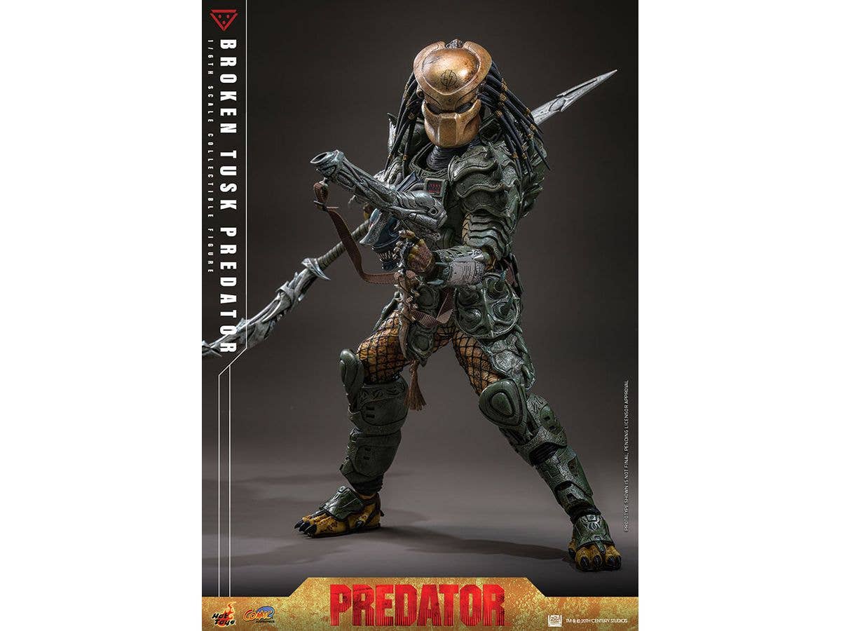Comic Masterpiece - Fully Poseable Figure: Predator - Broken Tusk Predator