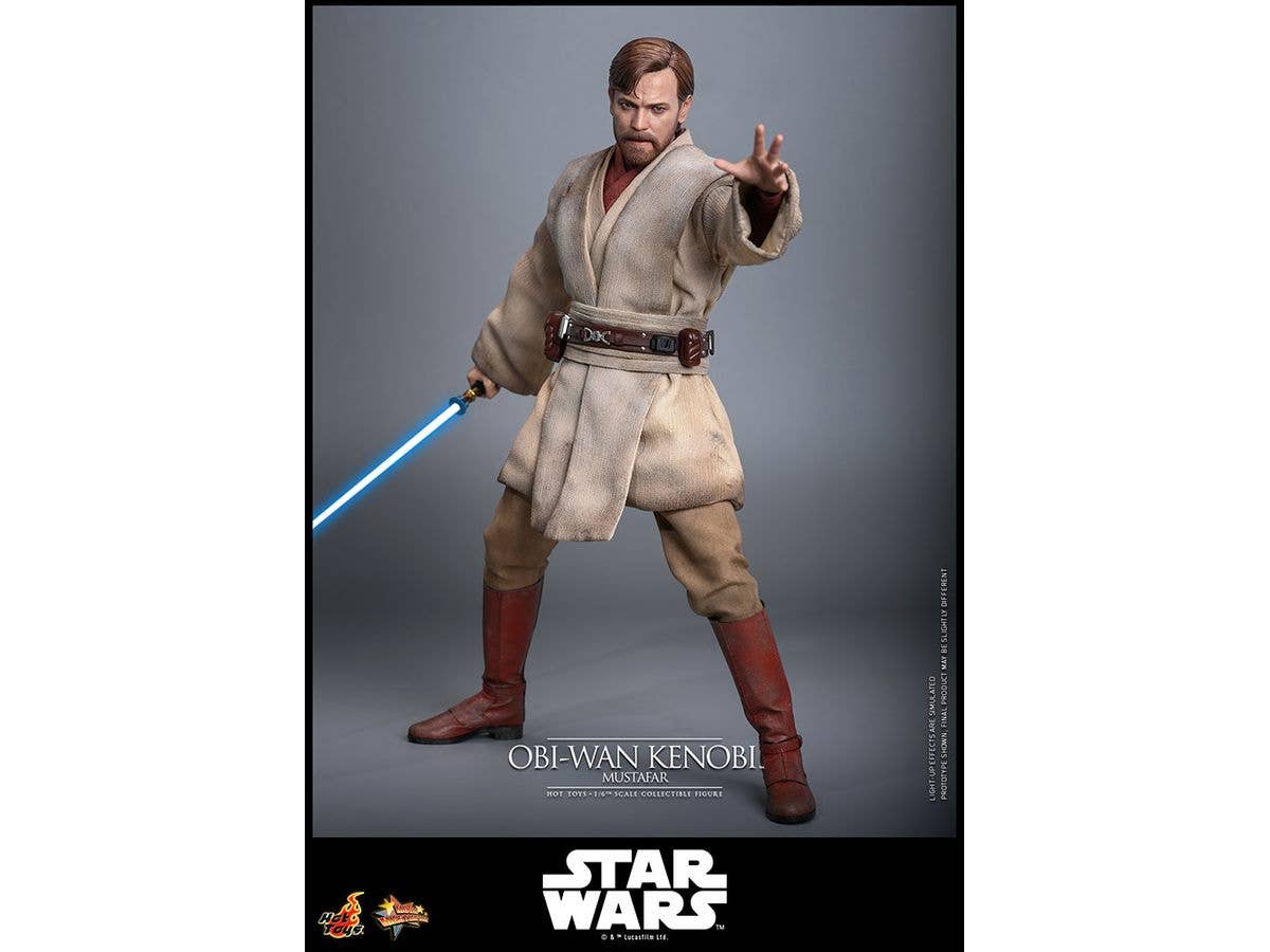 Movie Masterpiece - Scale Fully Poseable Figure: Star Wars: Revenge of the Sith - Obi-Wan Kenobi (Mustafar)