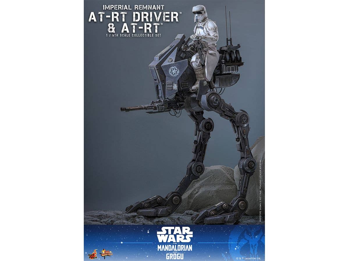 Movie Masterpiece - Scale Fully Poseable Figure: Star Wars: The Mandalorian and Grogu - Imperial Remnant AT-RT Driver & AT-RT