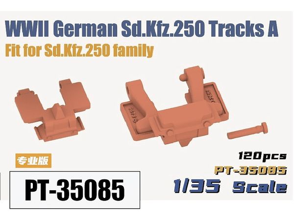 WWII German Army Sd.Kfz.250 Half Track Movable Tracks