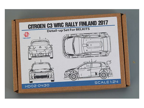 Citroen C3 Wrc Rally Finland 2017 Detail-up Set For Belkits