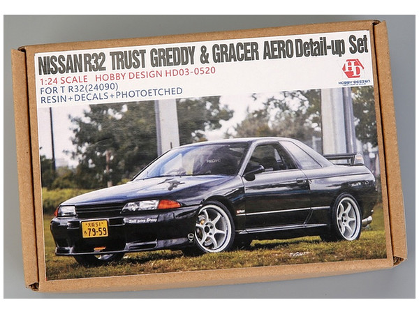 Nissan R32 Trust Greddy & Gracer Aero Detail-up Sets for Tamiya