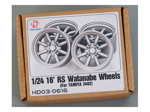 16' Rs Watanabe Wheels For Tamiya 240Z