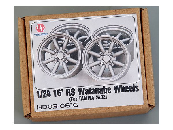 16' Rs Watanabe Wheels For Tamiya 240Z