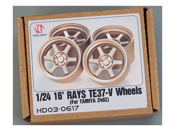 16' Rays TE37-V Wheels For Tamiya 240Z