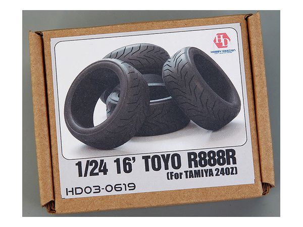 16' Toyo R888R Tires For Tamiya 240Z