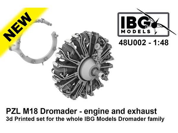 PZL M18 Dromader Engine and Exhaust