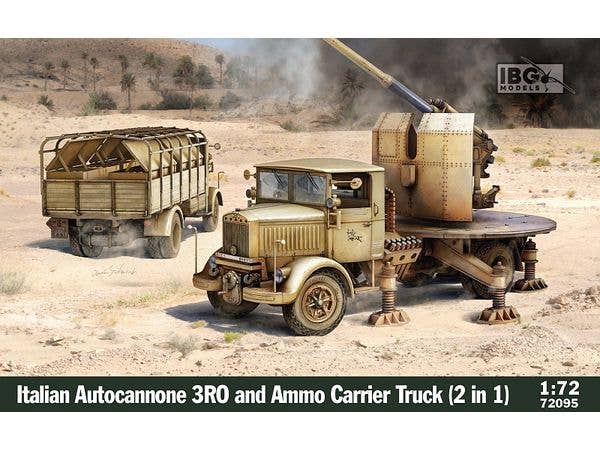 Italian Autocannone 3Ro and Ammo Carrier Truck (2in1)