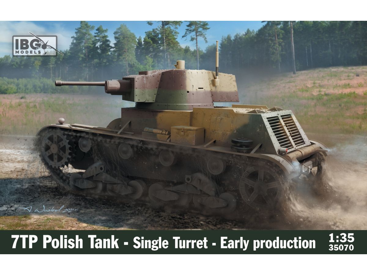 Po 7TP Light Tank 37mm Gun Mounted Type Early Model