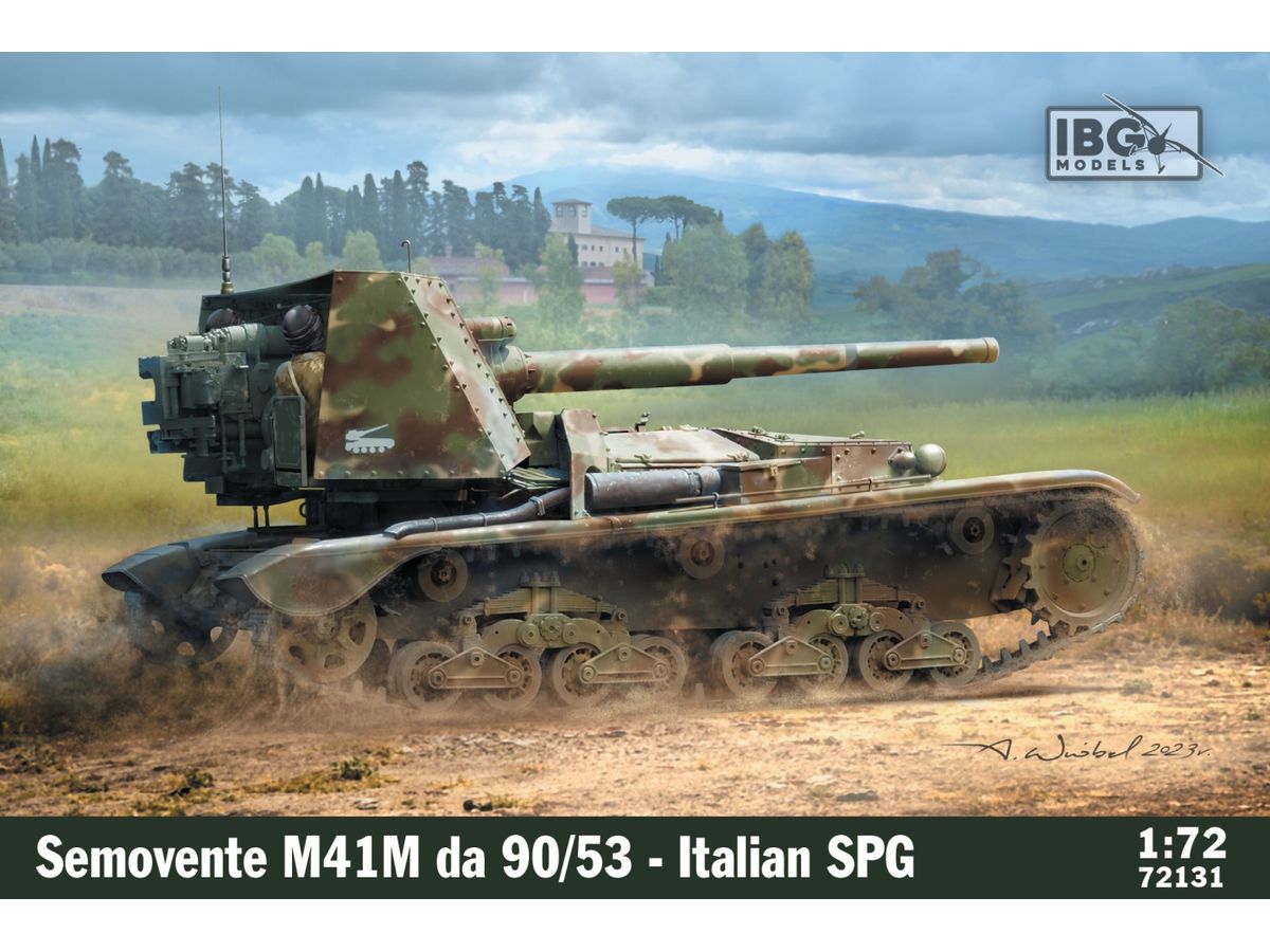 Italian Semovente 90mm Anti-Tank Self-Propelled Gun M41M-90/53