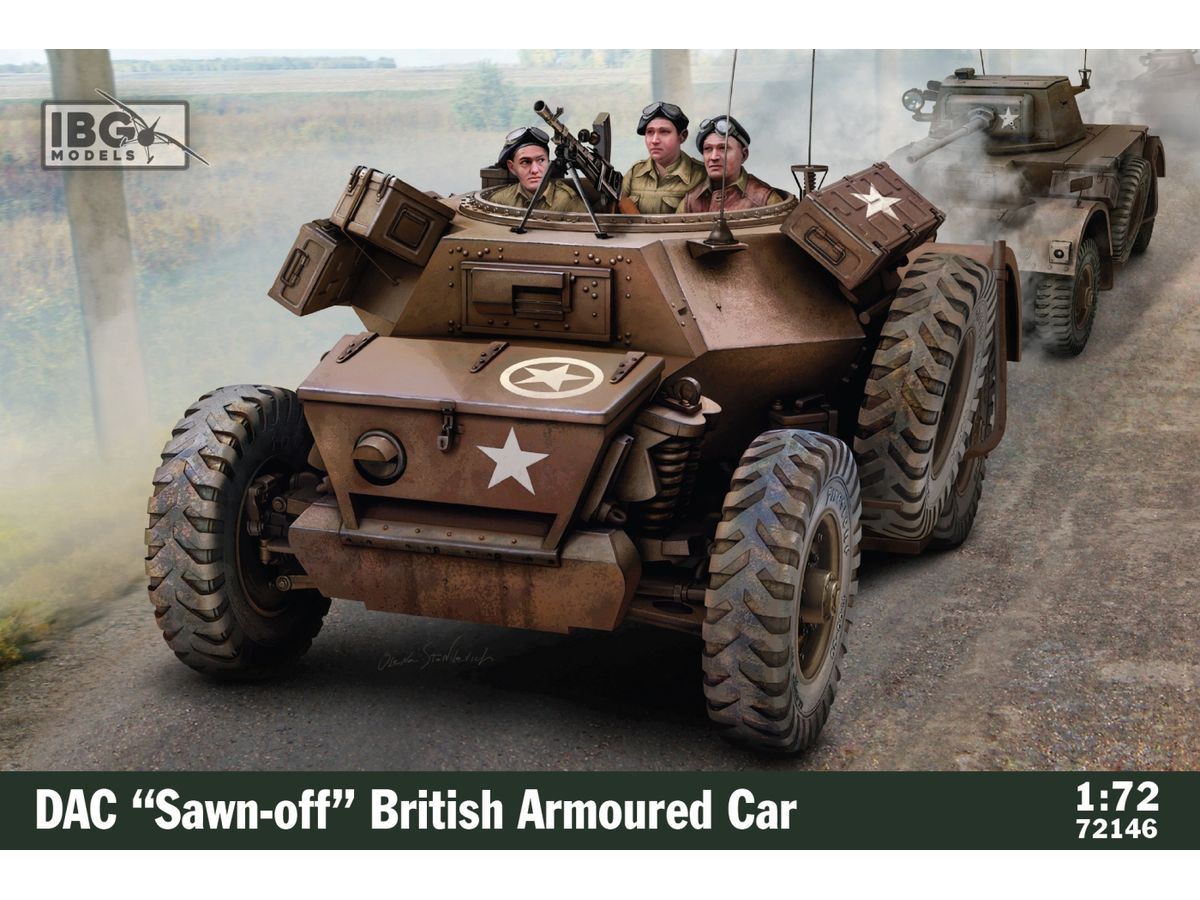 British Daimler Regiment Command Armored Vehicle Sawn-Off (Open Top)