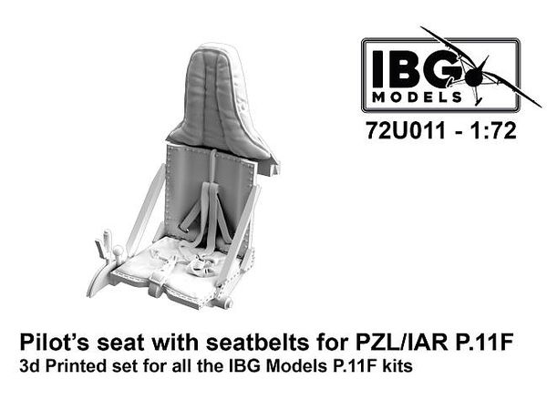 Pilot Seat for PZL / IAR P.11F 3D Printed IBG (72U011)