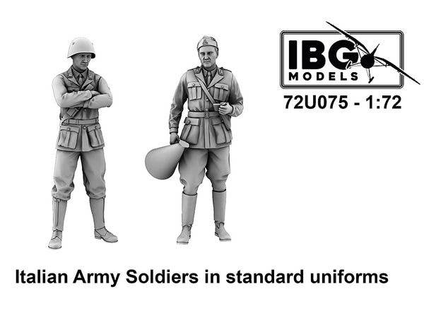 Italian Army Soldiers in standard uniforms (72U075)