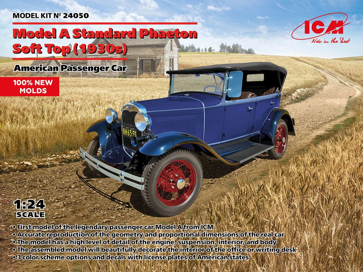Model A Standard Phaeton Soft Top (1930s) American Passenger Car