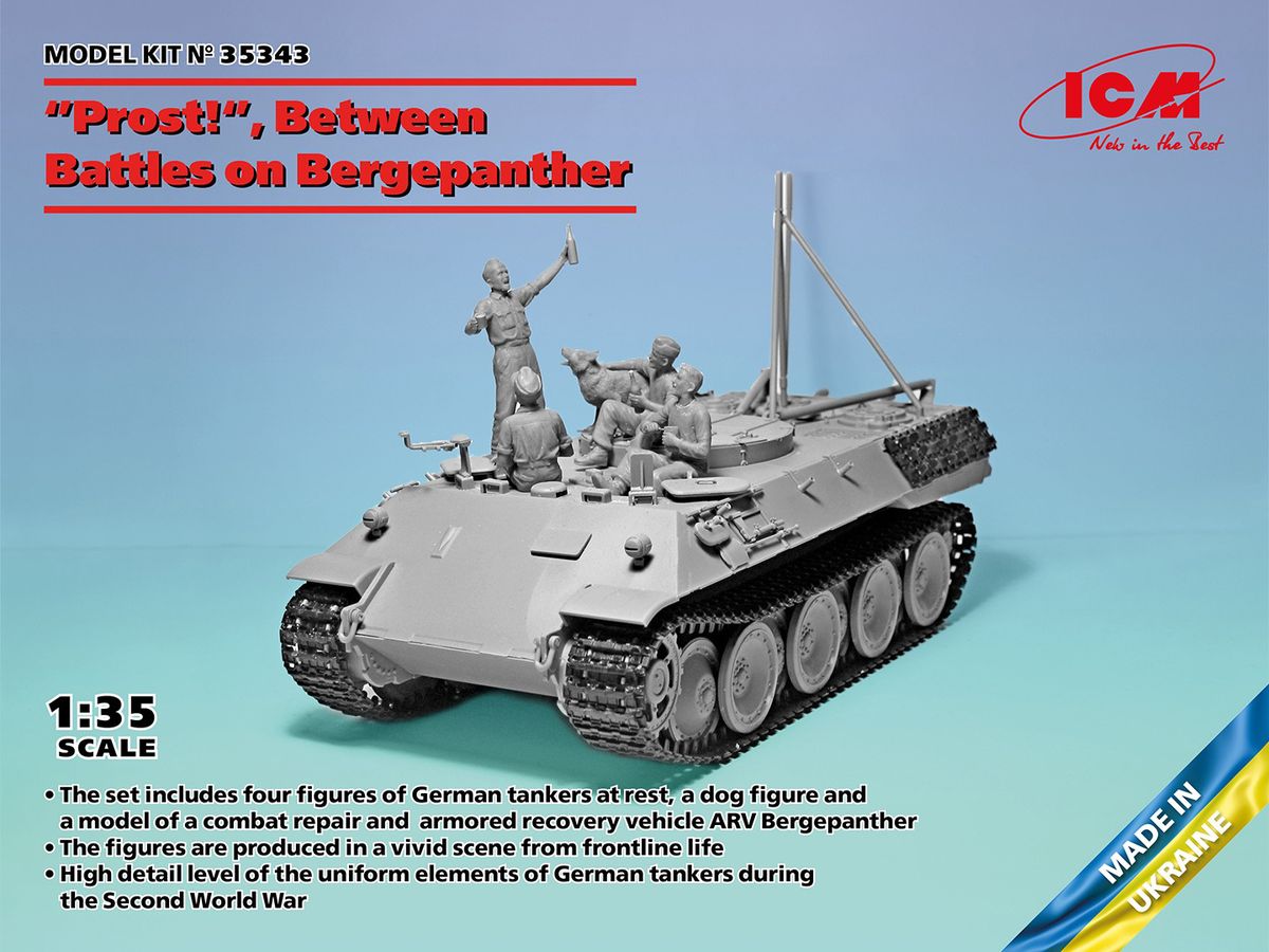 German Bergepanzer w/ Tank Crew