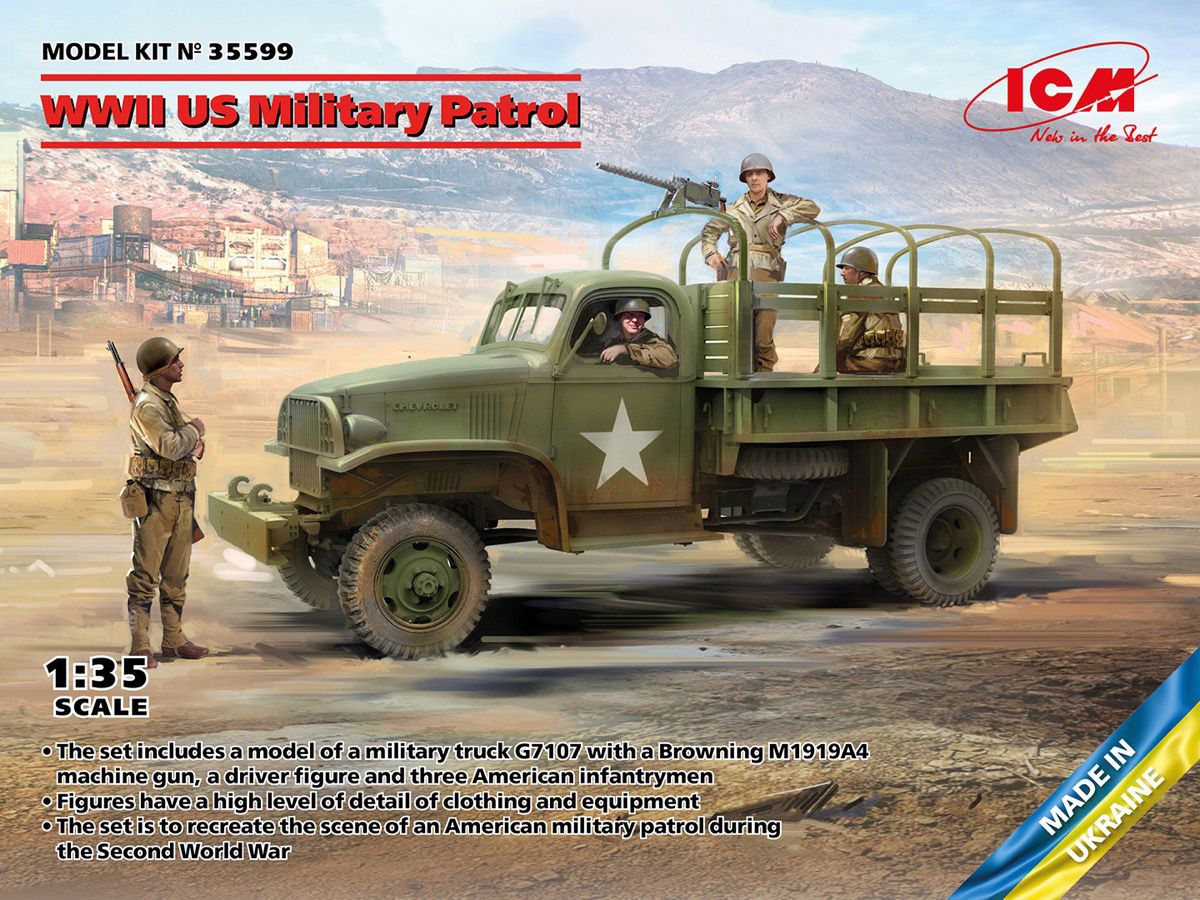 WWII US Military Patrol (G7107 with MG M1919A4)