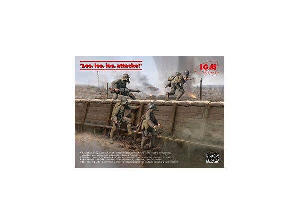 WWI German (Los, Los, Los, Attacke!) (4pcs Set)